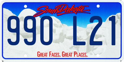 SD license plate 99OL21
