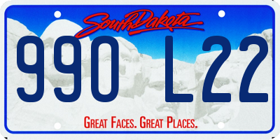 SD license plate 99OL22