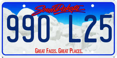 SD license plate 99OL25