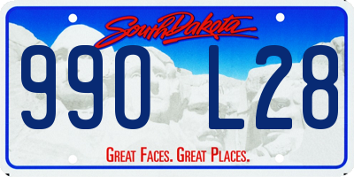 SD license plate 99OL28