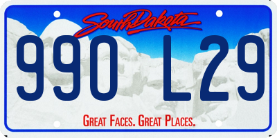 SD license plate 99OL29