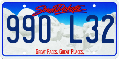 SD license plate 99OL32
