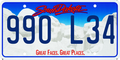 SD license plate 99OL34