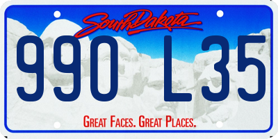 SD license plate 99OL35
