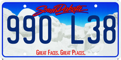 SD license plate 99OL38