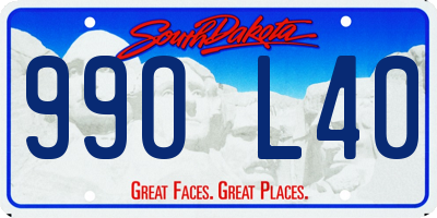SD license plate 99OL40