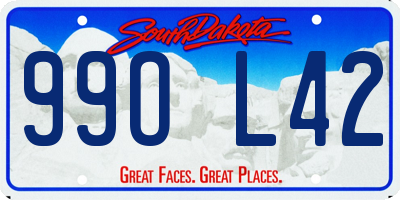 SD license plate 99OL42