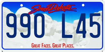SD license plate 99OL45