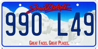 SD license plate 99OL49