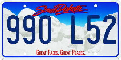 SD license plate 99OL52