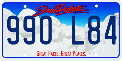 SD license plate 99OL84