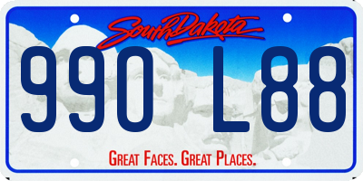 SD license plate 99OL88