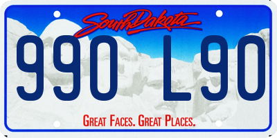SD license plate 99OL90