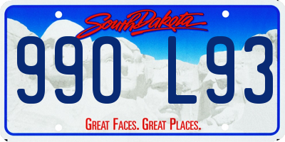 SD license plate 99OL93