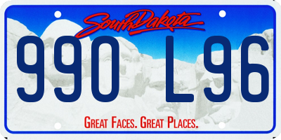 SD license plate 99OL96