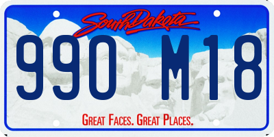 SD license plate 99OM18