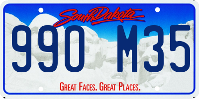 SD license plate 99OM35