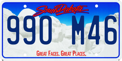 SD license plate 99OM46