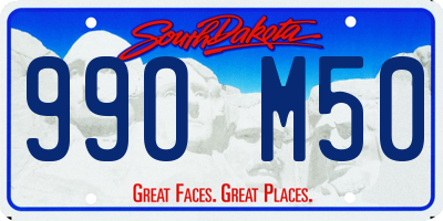 SD license plate 99OM50