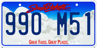 SD license plate 99OM51