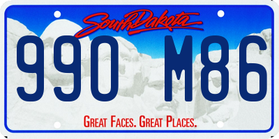 SD license plate 99OM86