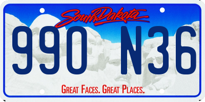 SD license plate 99ON36