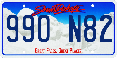 SD license plate 99ON82
