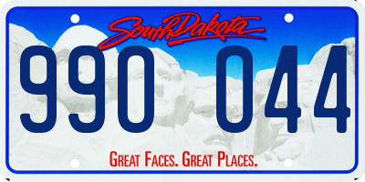 SD license plate 99OO44