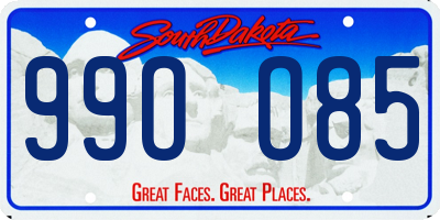SD license plate 99OO85
