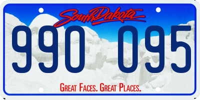 SD license plate 99OO95