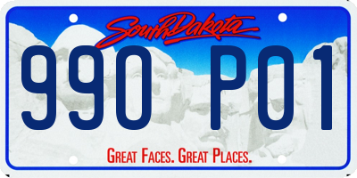 SD license plate 99OP01