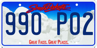 SD license plate 99OP02