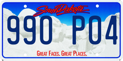 SD license plate 99OP04