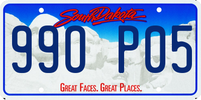 SD license plate 99OP05