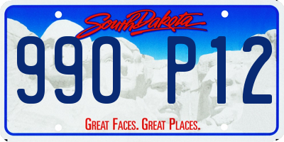 SD license plate 99OP12