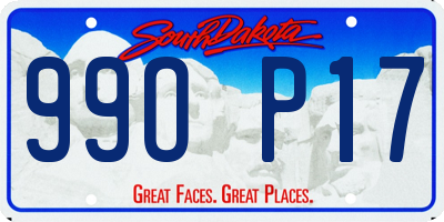 SD license plate 99OP17