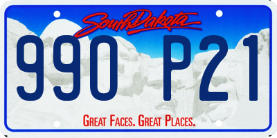 SD license plate 99OP21