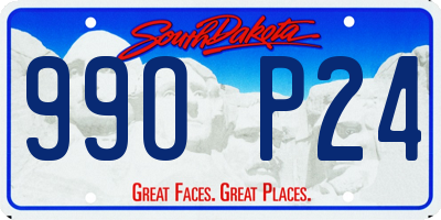 SD license plate 99OP24