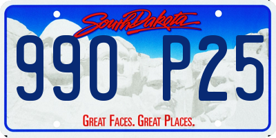 SD license plate 99OP25