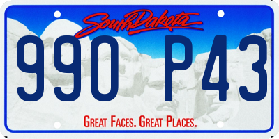 SD license plate 99OP43