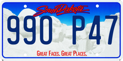 SD license plate 99OP47