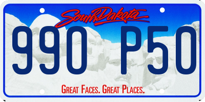SD license plate 99OP50