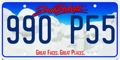 SD license plate 99OP55