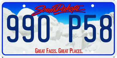 SD license plate 99OP58