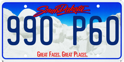 SD license plate 99OP60