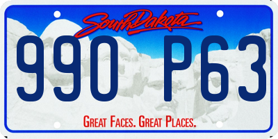 SD license plate 99OP63