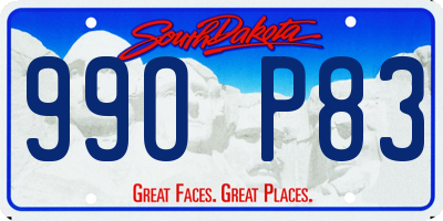 SD license plate 99OP83