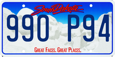 SD license plate 99OP94
