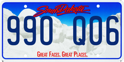 SD license plate 99OQ06
