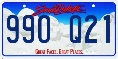 SD license plate 99OQ21